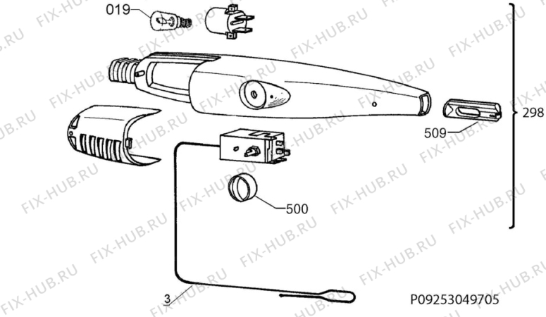 Взрыв-схема холодильника Electrolux EN3401AKW - Схема узла Diffusor